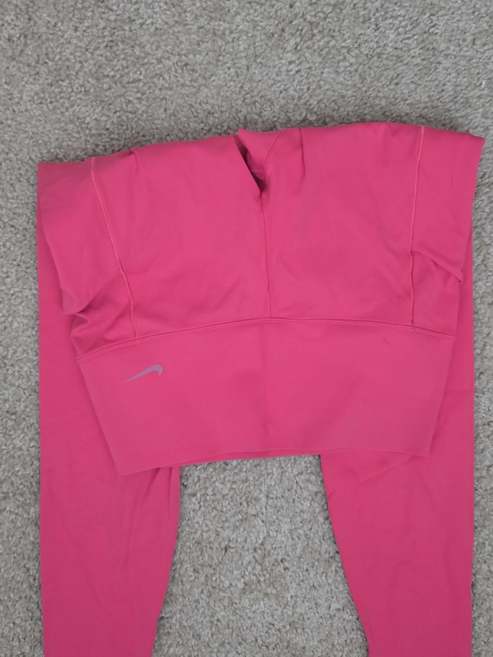 Nike Hot Pink Women's Athletic Leggings with Reflective Swoosh